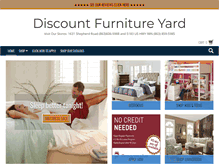 Tablet Screenshot of discountfurnitureyard.com